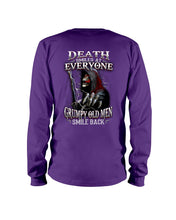 Load image into Gallery viewer, Death Smiles At Everyone Grumpy Old Men Smile Back Gift For Men Unisex Long Sleeve
