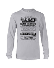 Load image into Gallery viewer, Fils Gâté J'ai Été Élevé PẢ Une Maman Incroyable En Septembre Unisex Long Sleeve
