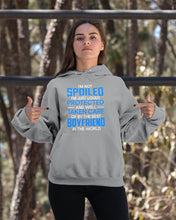 Load image into Gallery viewer, I'm Just Loved Protected And Well Taken Care Of By The Best Boyfriend Hoodie
