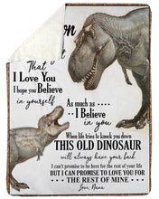 Load image into Gallery viewer, I Hope You Believe In Yourself Gift For Grandson Sherpa Blanket
