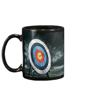 Load image into Gallery viewer, Archery Target Grey Sky Gift For Archey Lovers Mug
