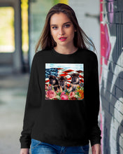 Load image into Gallery viewer, American Flag Sky Flower German Shepherd Gift For Dog Lovers Sweatshirt
