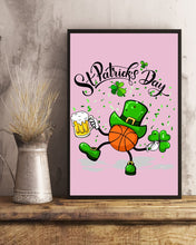 Load image into Gallery viewer, Basketball Saint Patrick's Day Gift For Basketball Lovers Vertical Poster
