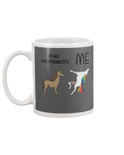 Load image into Gallery viewer, Funny Difference Between Me And Other Psychotherapists Unicorn And Horse Mug
