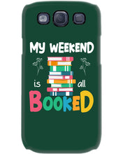 Load image into Gallery viewer, Vintage Funny My Weekend Booked Gift For Book Lovers Phone case

