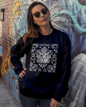 Load image into Gallery viewer, Vintage Cat's Face Unique Custom Design For Cat Lovers Sweatshirt
