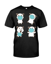 Load image into Gallery viewer, Pig Pandemic Essential Stay At Home Unique Custom Design Guys Tee
