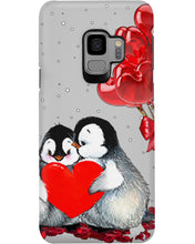 Load image into Gallery viewer, Penguin Forever Love With Red Heart Balloon Gift For Penguin Lovers Phone case
