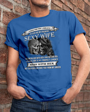 Load image into Gallery viewer, Shes Stubborn Messy And A Brat At Times Black Gift For Husband Guys Tee
