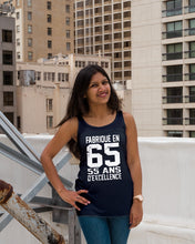 Load image into Gallery viewer, Fabrique En 66 55 Ans D’Excellence Custom Design Gift For Friends Ladies Flowy Tank
