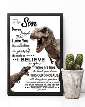 Load image into Gallery viewer, Present For  Son Never Forget I Love You   Custom Design Vertical Poster
