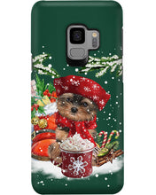 Load image into Gallery viewer, Yorkshire Terrier Loves Drinking Hot Latte Gift For Dog Lovers Phone case

