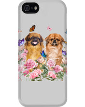Load image into Gallery viewer, Pekingese With Peonies Gift For Dog Lovers Phone case
