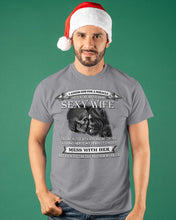 Load image into Gallery viewer, Shes Stubborn Messy And A Brat At Times Black Gift For Husband Guys Tee
