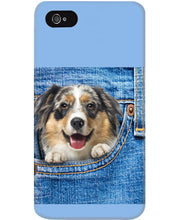 Load image into Gallery viewer, Australian Shepherd In Denim Pocket Gift For Dog Lovers Phone case
