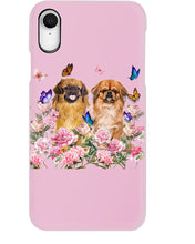 Load image into Gallery viewer, Pekingese With Peonies Gift For Dog Lovers Phone case
