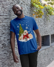 Load image into Gallery viewer, Funny Golden Retrievers Sleep In Red Boots Gift For Dog Lovers Guys Tee
