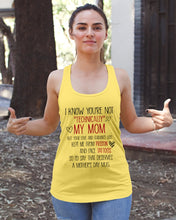Load image into Gallery viewer, I Know You're Not Technically My Mom But Your Love Keep Me From Prison Ladies Flowy Tank
