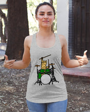 Load image into Gallery viewer, Cat Play Drum Funny Gift For Cat Lovers Ladies Flowy Tank

