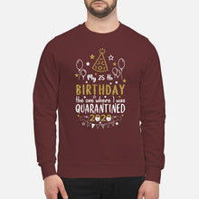 Load image into Gallery viewer, Vintage Funny My 45th Birthday The One Where I Was Quarantined Sweatshirt
