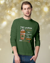 Load image into Gallery viewer, The Quarantine Time With Yarn And Coffee Gift For Women Unisex Long Sleeve
