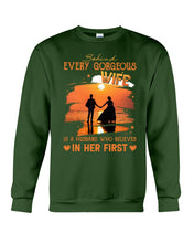 Load image into Gallery viewer, Behind Every Gorgeous Wife Is A Husband Who Believes In Her First Trending Sweatshirt
