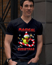 Load image into Gallery viewer, Tennis Players Magical Christmas Snowman Gift For Women Guys V-Neck
