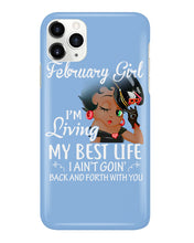 Load image into Gallery viewer, Betty Boop February Girl Living My Best Life Birthday Meaningful Gift Phone case
