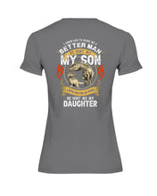 Load image into Gallery viewer, God Sent Me My Son And My Daughter Custom Design Ladies Tee
