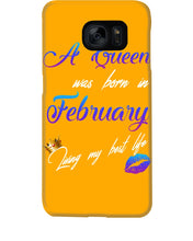 Load image into Gallery viewer, A Queen Was Born In February Birthday Gift Phone case
