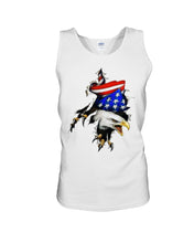Load image into Gallery viewer, Eagle Giant Scratch USA Flag Gift For Women Unisex Tank Top
