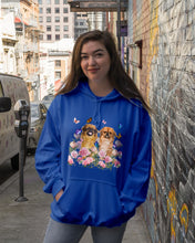 Load image into Gallery viewer, Pekingese With Peonies Gift For Dog Lovers Hoodie
