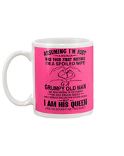 Load image into Gallery viewer, A Spoiled Wife Of An October Grumpy Old Man Birthday Meaningful Gift Mug
