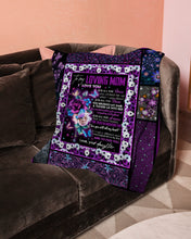 Load image into Gallery viewer, Daughter Gift For Mom With Butterly Love You For All The Times Fleece Blanket
