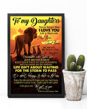 Load image into Gallery viewer, Gift For    Daughter Life Gave Me The Gift Of You Custom Design Vertical Poster
