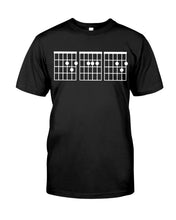 Load image into Gallery viewer, Vintage Funny Guitar Chords Custom Gift For Guitar Lovers Guys Tee
