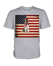 Load image into Gallery viewer, Lovely Phone Case With US Flag Gift For Spaniel Lovers Guys V-Neck
