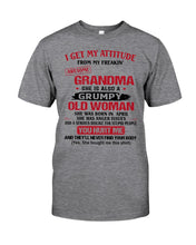 Load image into Gallery viewer, I Get My Attitude From My Freakin' Awesome Grandma Who Was Born In April Guys Tee
