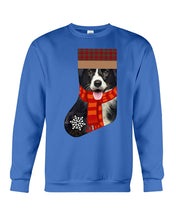 Load image into Gallery viewer, Santa Border Collie In Stock Gift For Dog Lovers Sweatshirt
