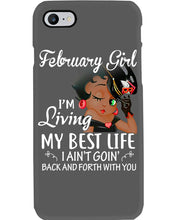 Load image into Gallery viewer, Betty Boop February Girl Living My Best Life Birthday Meaningful Gift Phone case
