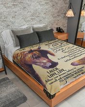 Load image into Gallery viewer, Horse Mom Gift For Amazing Daughter Just Do Your Best Sherpa Blanket

