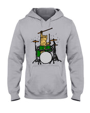 Load image into Gallery viewer, Cat Play Drum Funny Gift For Cat Lovers Hoodie
