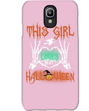 Load image into Gallery viewer, This Girl Loves Halloween Gift For Girls Phone case
