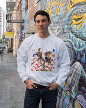 Load image into Gallery viewer, German Wirehaired Pointer With Peonies Gift For Dog Lovers Sweatshirt
