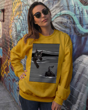 Load image into Gallery viewer, Cats In Your Horizontal Stripes Pocket Trending Gift For Cats Lovers Sweatshirt
