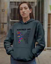 Load image into Gallery viewer, Birthday Gift For November Girl They Whispered To Her You Cannot Withstand The Storm Hoodie

