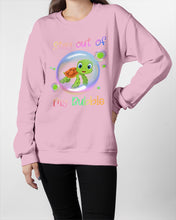 Load image into Gallery viewer, Vintage Funny Stay Out Of My Bubble Gift For Turtle Lovers Sweatshirt
