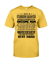 Load image into Gallery viewer, Stubborn Son Of Awesome Mom She'll Punch You Very Hard Guys Tee
