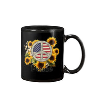 Load image into Gallery viewer, Peace Sign Sunflower Birthday Gift For Girls Mug
