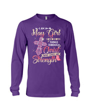 Load image into Gallery viewer, Birthday Gift For May Girl Who Can Do All Things Through Christ Unisex Long Sleeve
